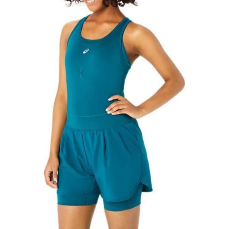 (WMNS) ASICS Nagino Run Unitard 'Rich Teal' 2012C982-300