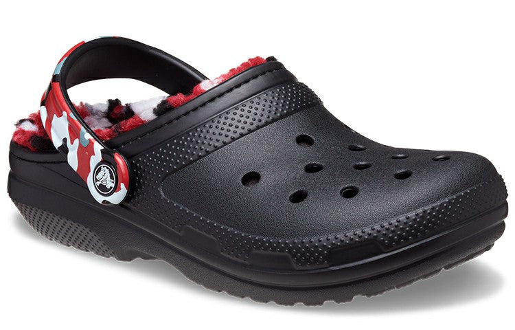 Crocs Classic Lined Camo Clog 'Black & Red' 208047-063