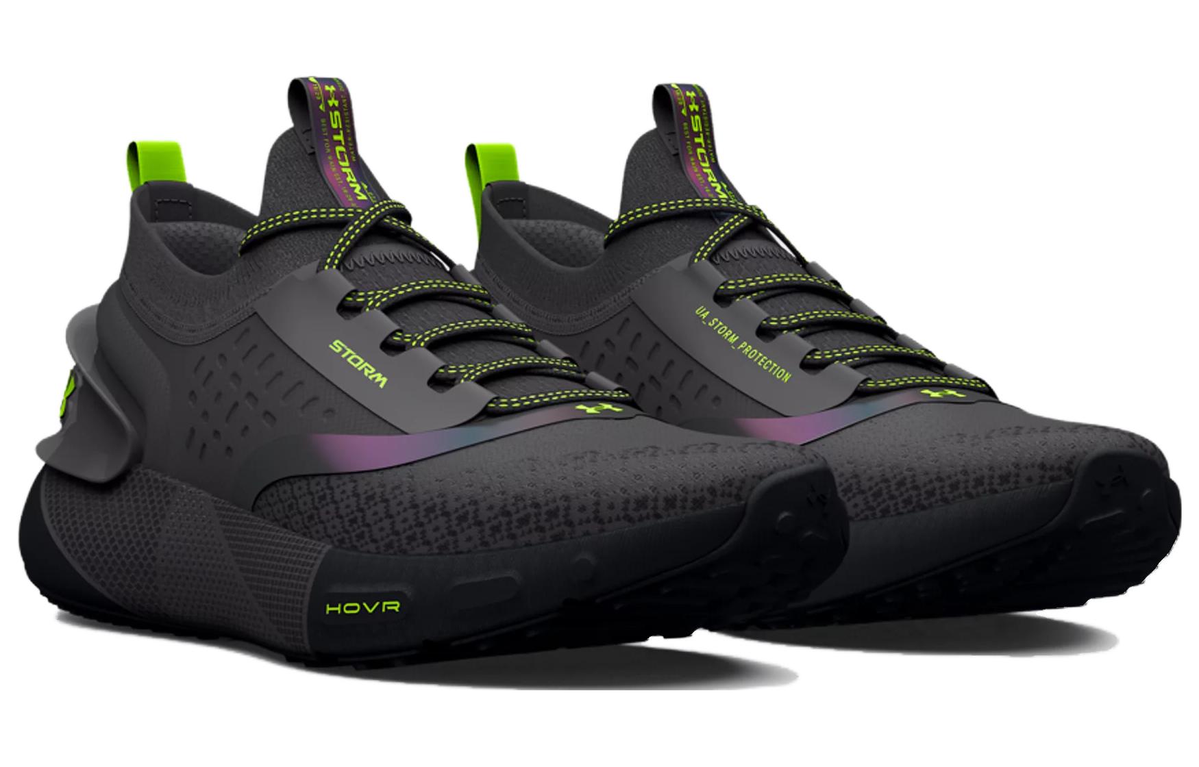 (WMNS) Under Armour HOVR Phantom 3 Storm 'Jet Grey Iridescent' 3025522-102