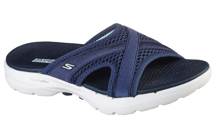 (WMNS) Skechers Go Walk 6 'Navy' 140625-NVY
