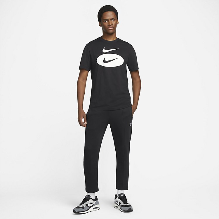 Nike Sportswear Swoosh Oval T-Shirt 'Black' DM6343-010