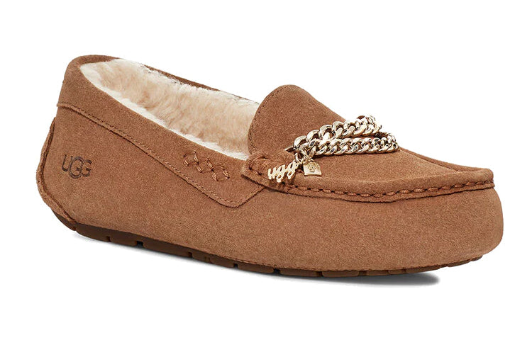 (WMNS) UGG Ansley Chain Loafer 'Chestnut' 1127330-CHE