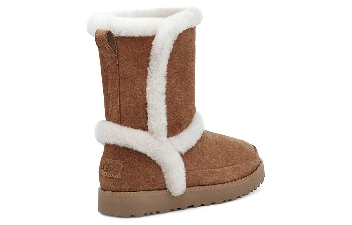 (WMNS) UGG Classic Short Fluff Spill Seam 1112500-CHE