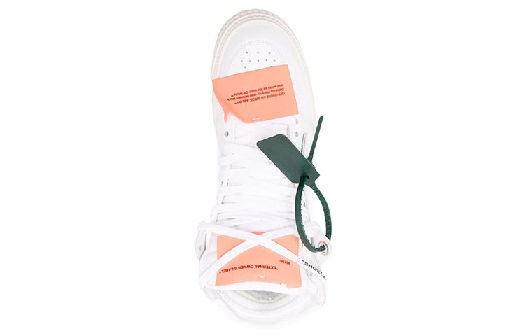 (WMNS) Off-White Off Court 3.0 Leather Canvas Sneaker 'White Orange' OWIA112C99LEA0010120