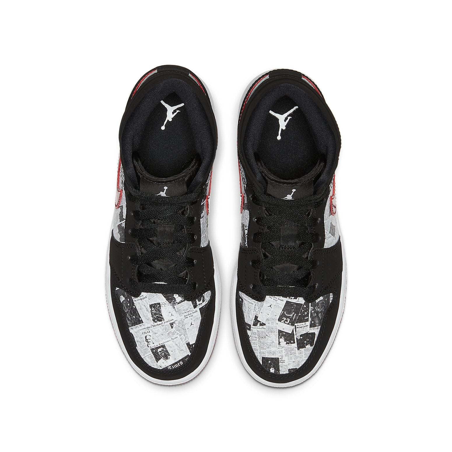 (GS) Air Jordan 1 Mid SE 'Newspaper Air Times' BQ6931-061