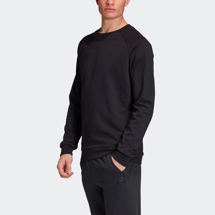 adidas TAN H SWT CREW Soccer/Football Sports Pullover Black FU3661