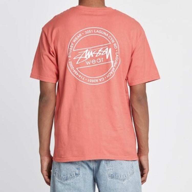 Stussy Laguna Tee Classic Printing Short Sleeve Unisex Pink Red 1904230-02