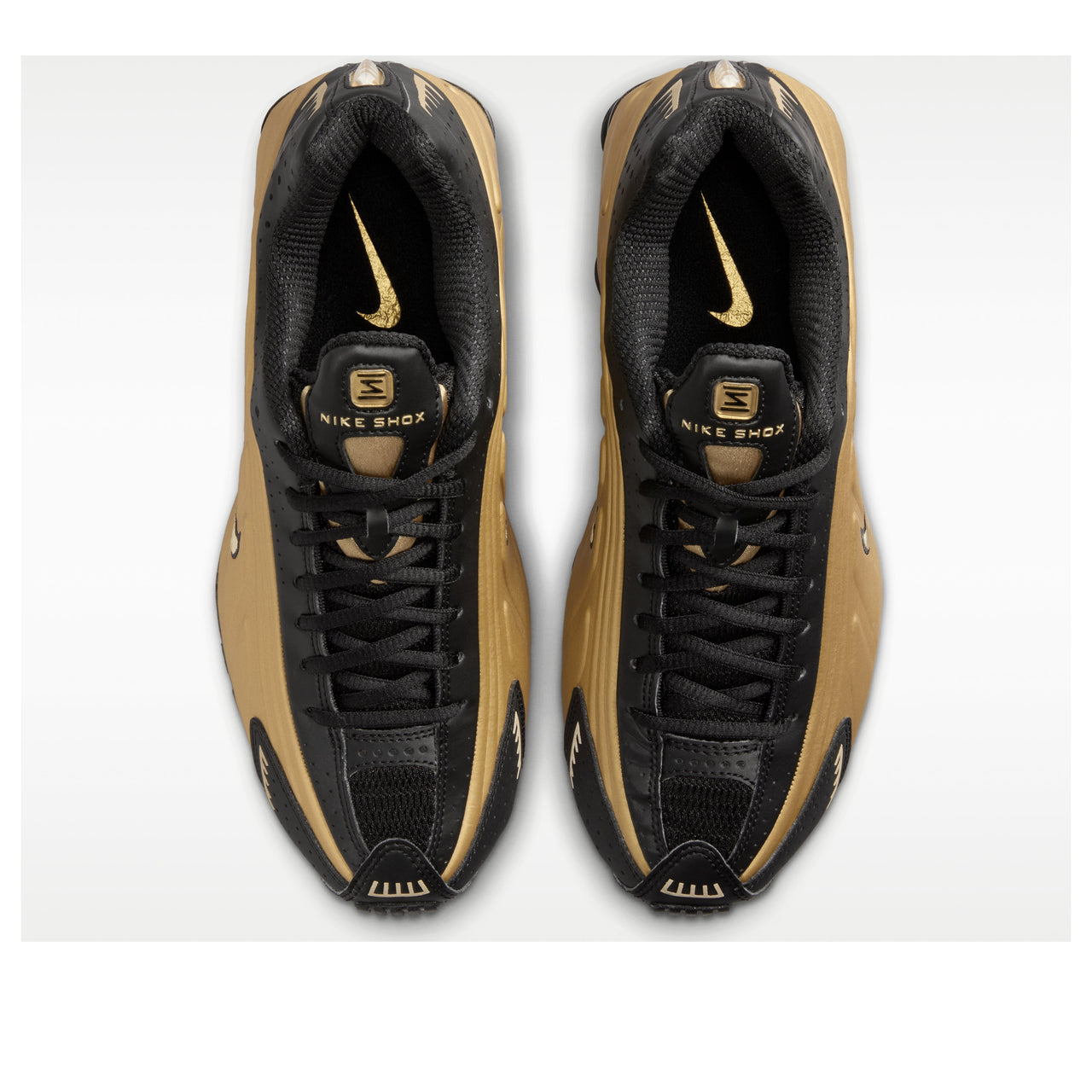 (WMNS) Nike Shox R4 'Black Metallic Gold' AR3565-005