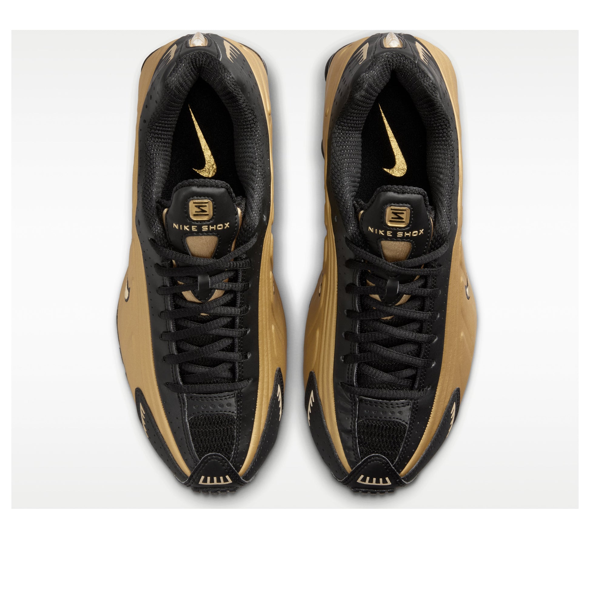(WMNS) Nike Shox R4 'Black Metallic Gold' AR3565-005