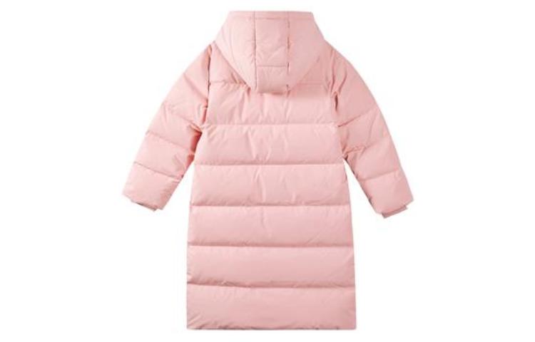 (GS) Skechers Logo Printed Long Down Jacket 'Blue Pink' P422G042