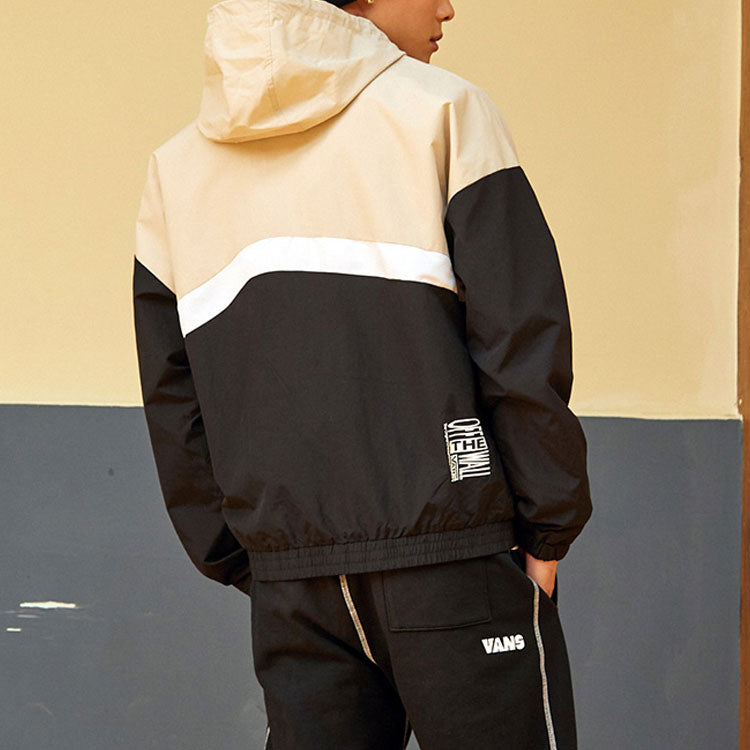 Men's Vans Colorblock Zipper Casual Hooded Jacket VN0A5H8X2N1