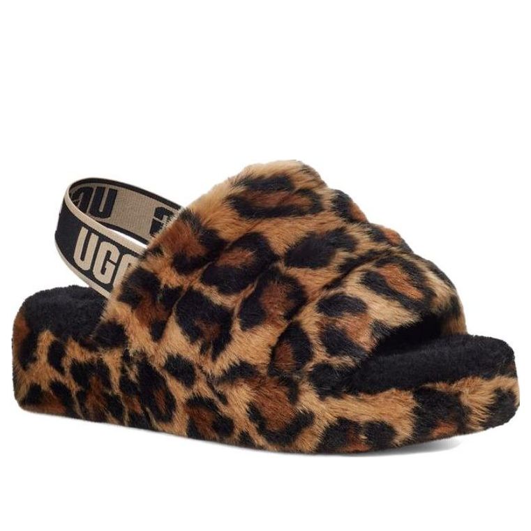 (WMNS) UGG Fluff Yeah 'Leopard' 1130883-NAT