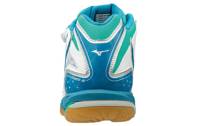 (WMNS) Mizuno Wave Artemis 4 Mid 'White Green Blue' V1GC185836