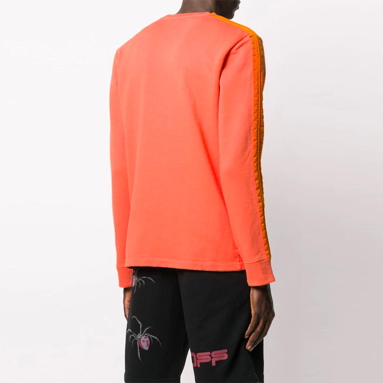 Off-White Material Love Patchwork Long Sleeves Ordinary Version Orange OMBA040F19E300221910