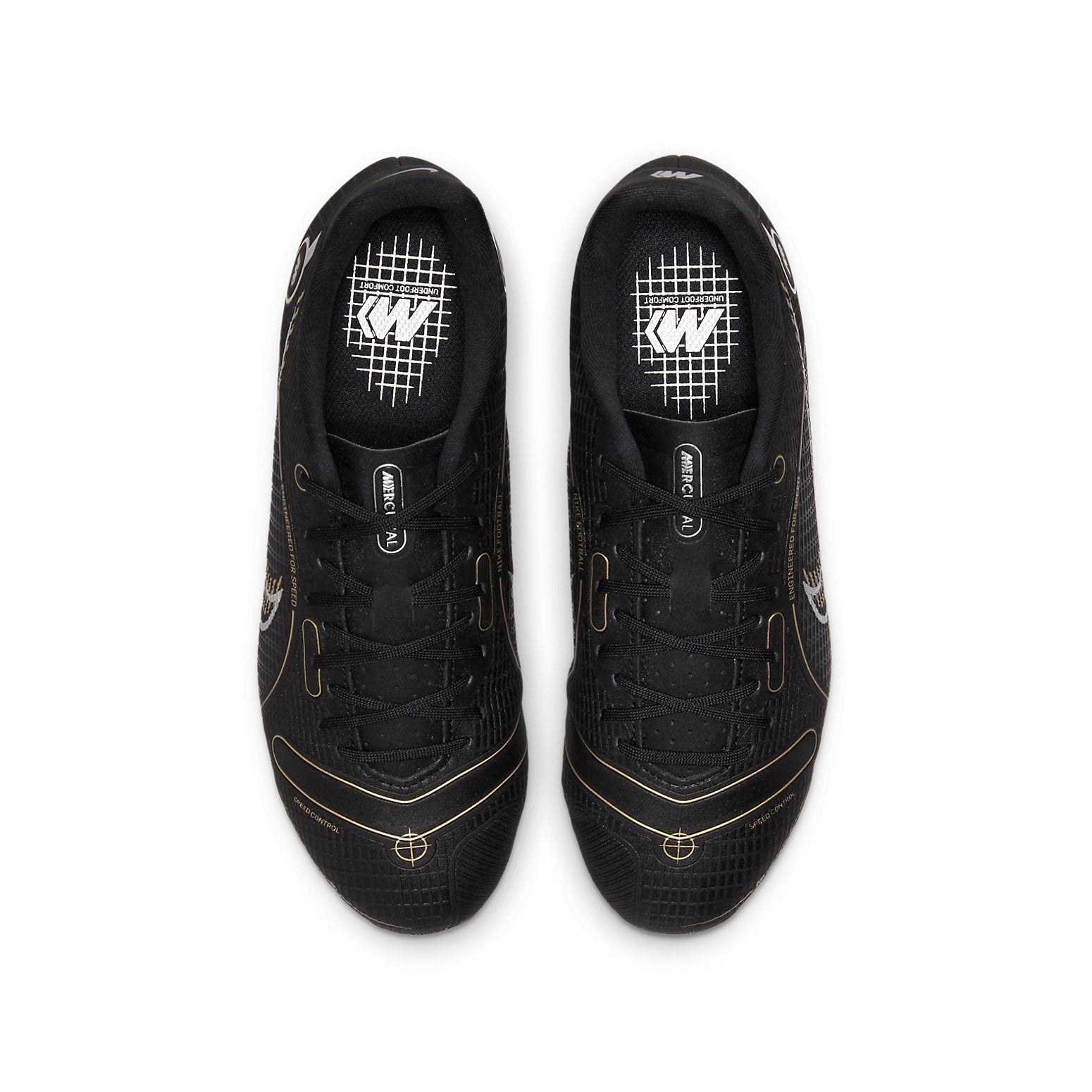 (GS) Nike Mercurial Vapor 14 Academy MG 'Black Metallic Gold' DJ2856-007