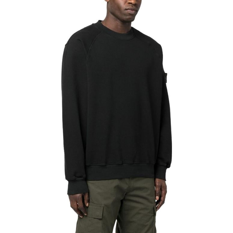 STONE ISLAND Shadow Project Cotton Fleeve Crewneck Sweatshirt 'Black' 781960619-V0029