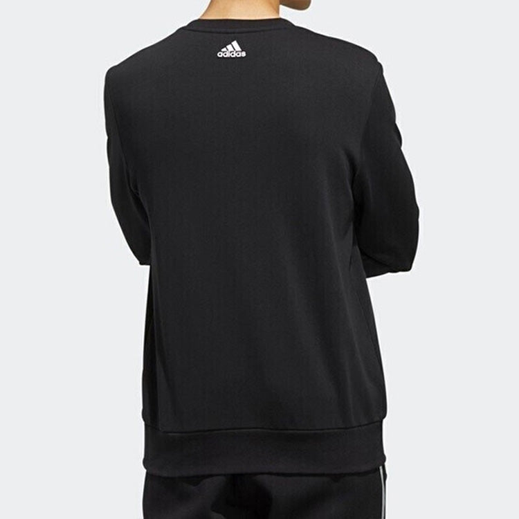 adidas Casual Sports Round Neck Pullover Black FJ0239