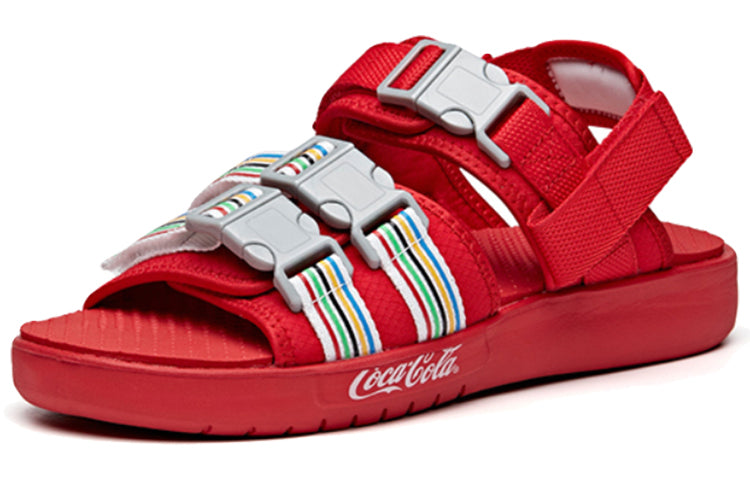ANTA x Coca Cola Outdoors Sandals 'Red Grey' 912036901-8