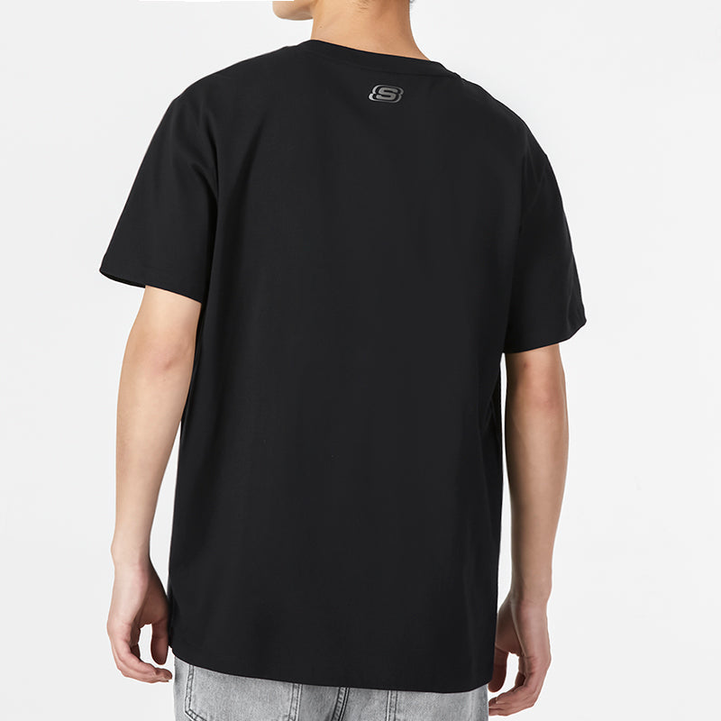 Skechers logo Graphic Tee 'Black Silver' L222M110-0018