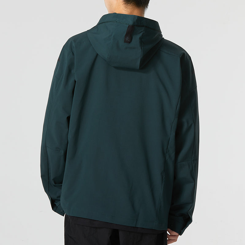 Men's adidas Wj Mh Wv Wb Solid Color Athleisure Casual Sports Hooded Jacket Military Green HM2949
