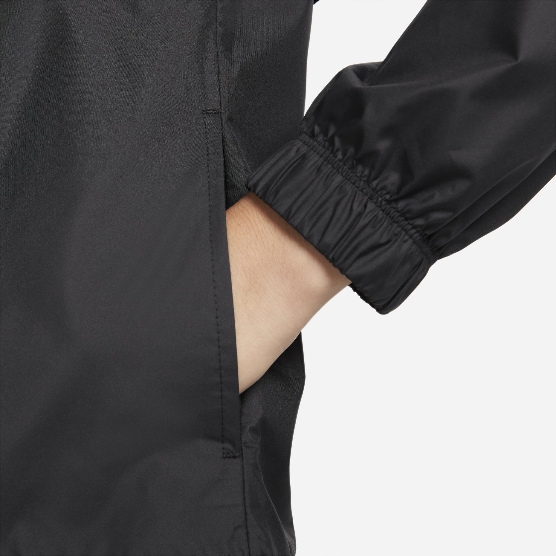 (WMNS) Nike Sportswear Essential Repel Woven Jacket Asia Sizing 'Black' DM6180-010