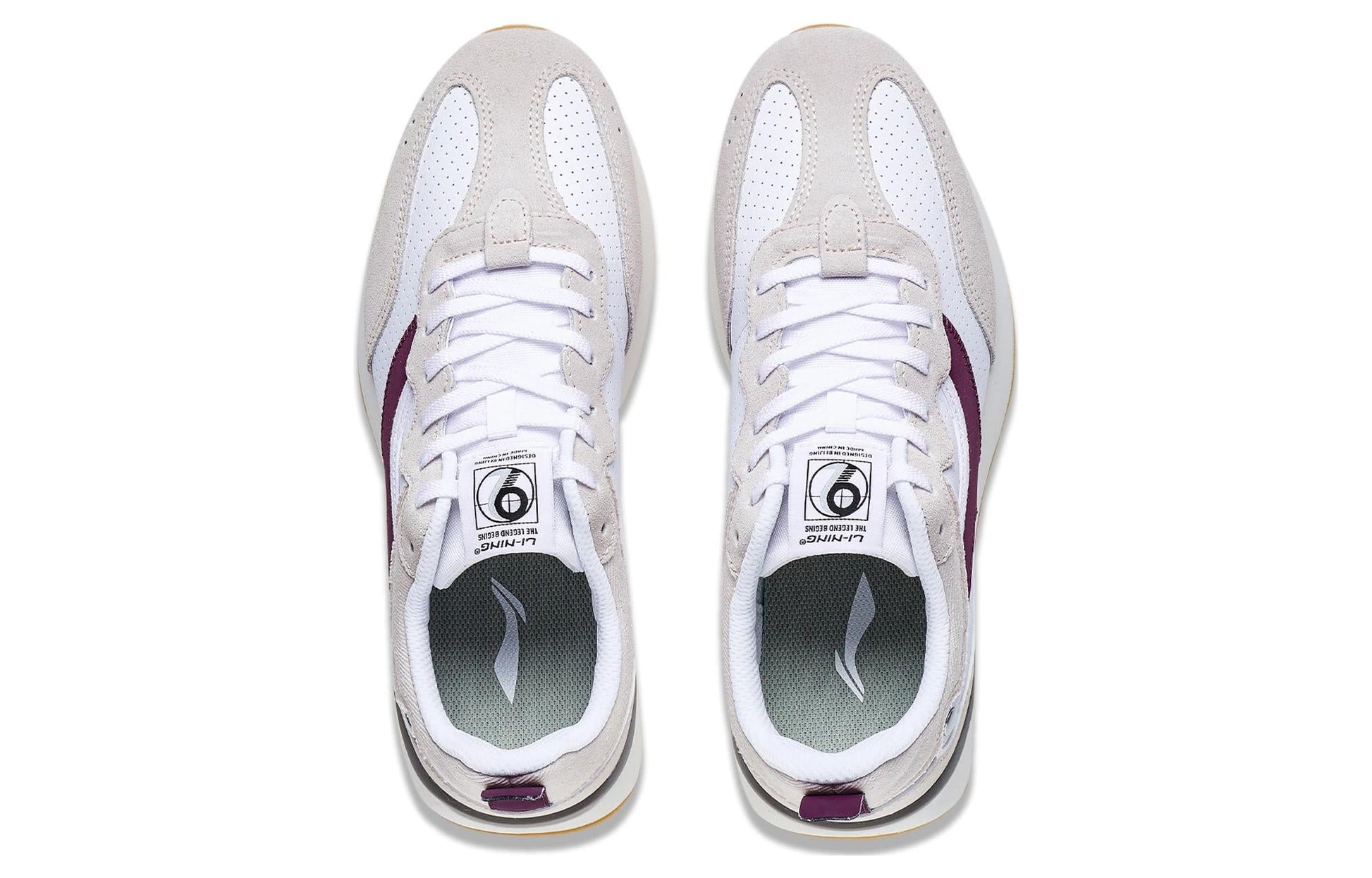 Li-Ning Cosmos 'White Grey Purple' AGCT047-4