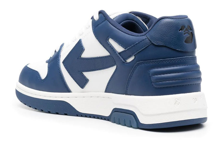 Off-White Out Of Office Leather Sneakers 'Navy White' OMIA189C99LEA0044201
