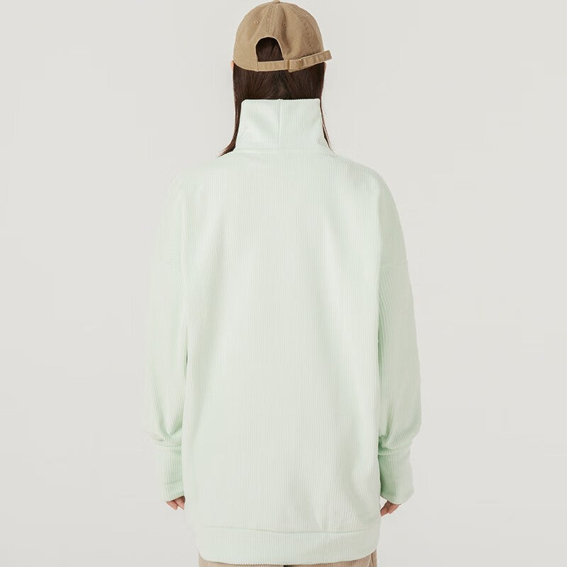 (WMNS) New Balance High Collar Pullover Asia Sizing 'Lime Green' WT13110-WES