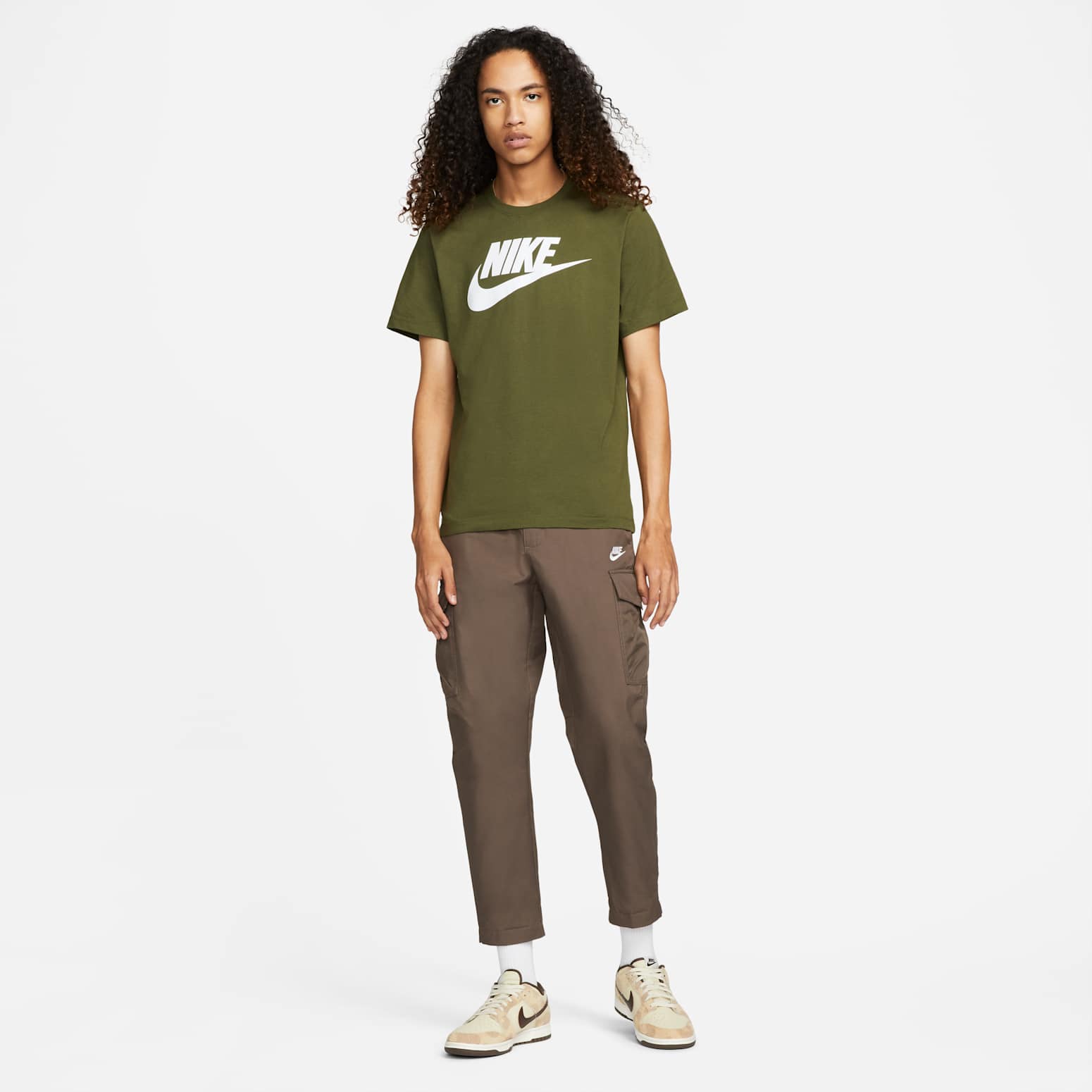 Nike Sportswear T-Shirt 'Rough Green White' AR5004-327