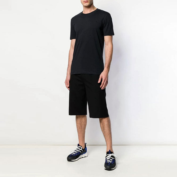 Alexander McQueen Cotton Embroidered Round Neck Short Sleeve Tee 'Black' 277605-RMT74-4028