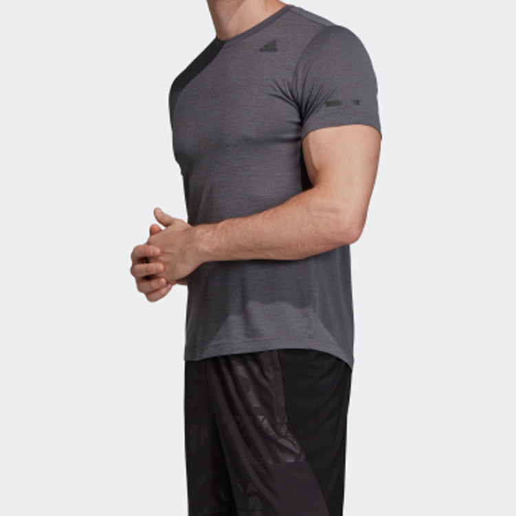 adidas CHILL TEE M Training Sports Short Sleeve Gray FL8578