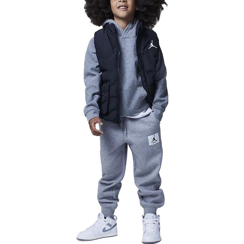(GS) Air Jordan Flight Sweatpants 'Grey White' FZ1800-091