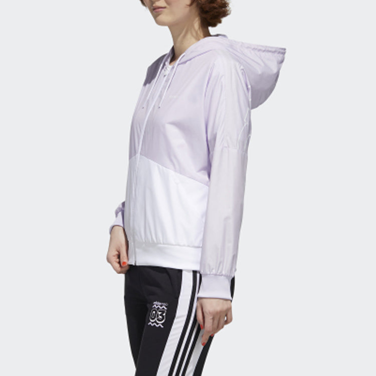 (WMNS) adidas neo FAV WB 1 Jacket 'Light Purple White' GJ5331