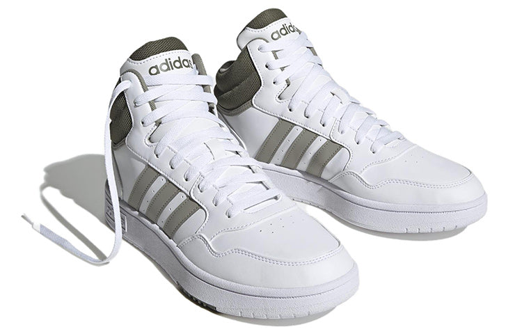adidas Hoops 3.0 Mid Classic 'White Olive Strata' HP7894