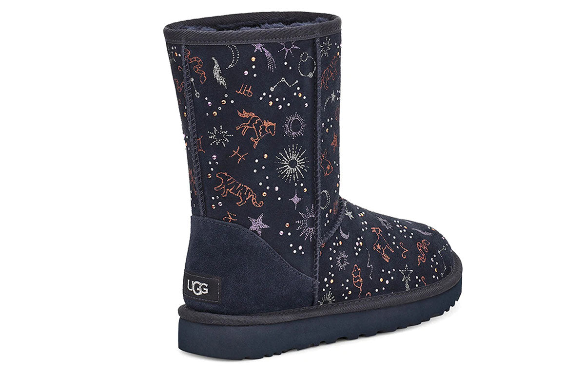 (WMNS) UGG Classic Zodiac Snow Boots Navy Blue 1112517-SNGH