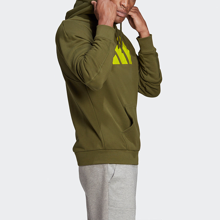 adidas M Fi Hood Loose Casual Sports Pullover Green GM6459
