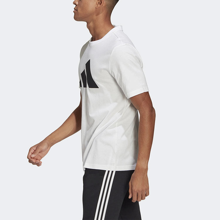 adidas Casual Sports Round Neck Alphabet Printing Short Sleeve White GP9506