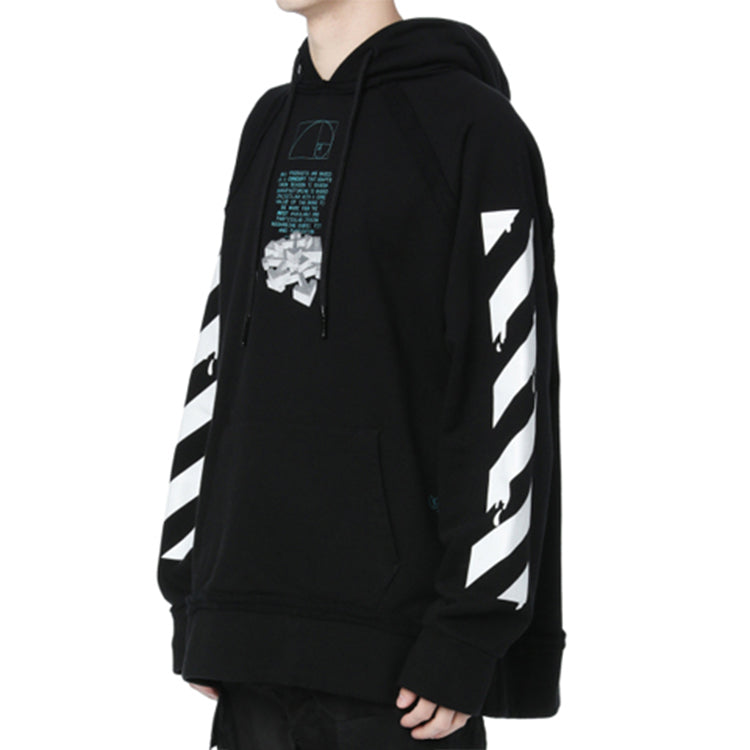 Off-White c/o virgil abloh men's black dripping arrows incompiuto OMBB057R20E300051001