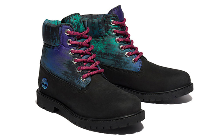 (WMNS) Timberland Heritage NL Sky 6 Inch Waterproof Boots 'Black Nubuck with Print' A2G2KW