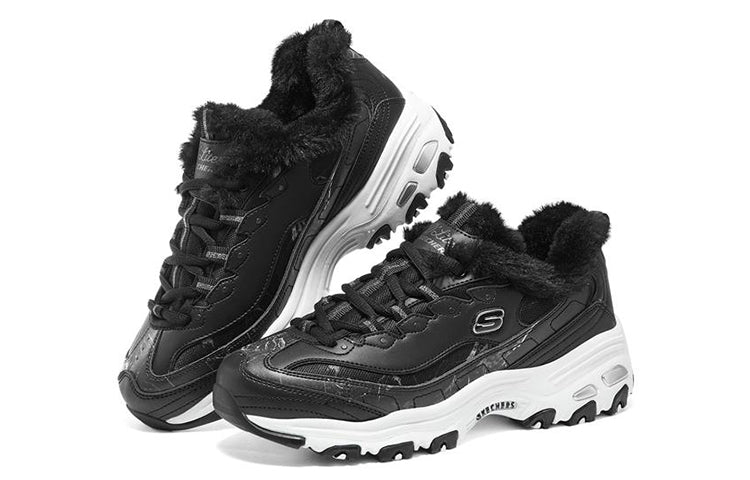 (WMNS) Skechers D'lites 1.0 'Black' 896048-BLK