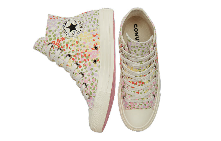 (WMNS) Converse Chuck Taylor All Star High 'Floral Print - Egret' A01594C
