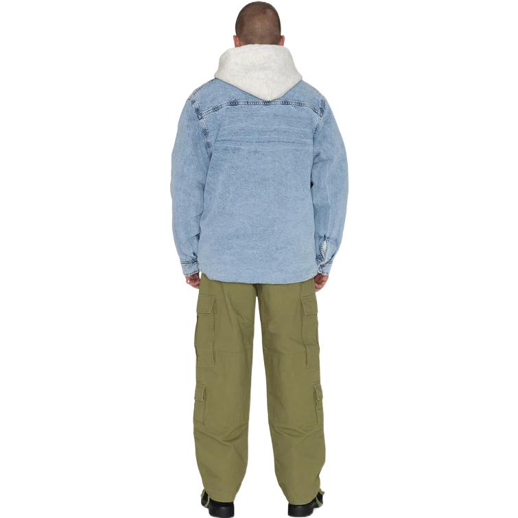 Stussy Sherpa Lined Shirt 'Blue' 1110244