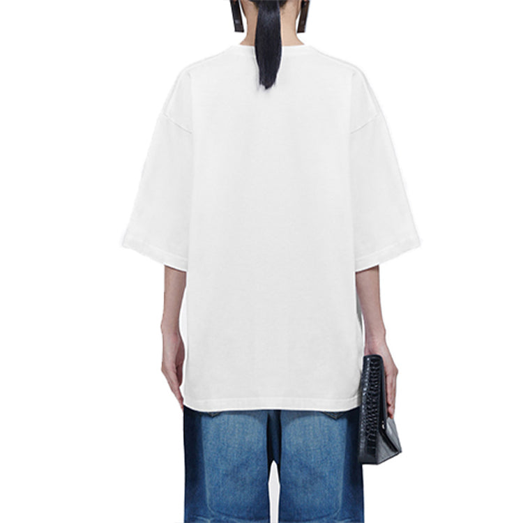 Balenciaga Retro Uniform Loose Design Short Sleeve White 620941TIV799000