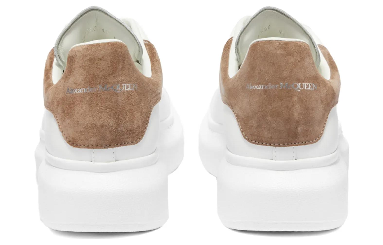 Alexander McQueen Suede Heel Tab Wedge Sole Sneaker 'White Mole' 553680WIBN29784