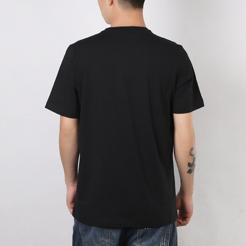 adidas originals Mono Tee 2t Patchwork Print Logo Sports Round Neck Short Sleeve Black GD5846