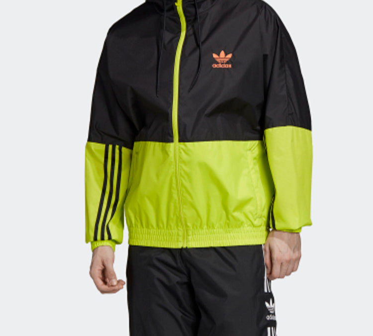 adidas originals Colorblock Zipper Sports Jacket Yellow GK5924