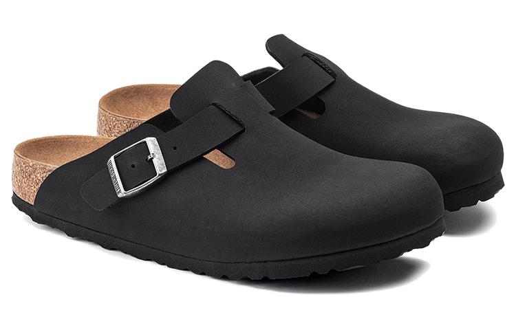 Birkenstock Boston Vegan Birkibuc 'Black' 1020550