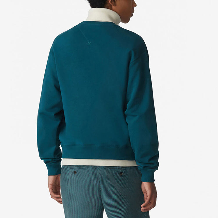 KENZO FW20 Logo Pattern Sports Sweatshirt 'Green White' FA65SW0004MD-73