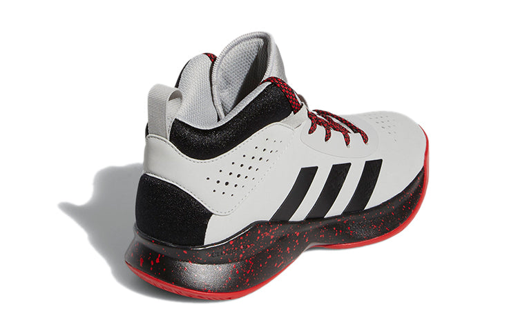 (GS) adidas Cross 'Em Up 5 J Wide 'Grey Scarlet' FW8980