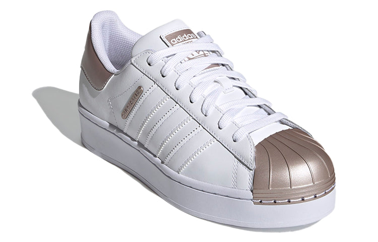 (WMNS) adidas originals Superstar Bold MT Shoes White/Brown G58918